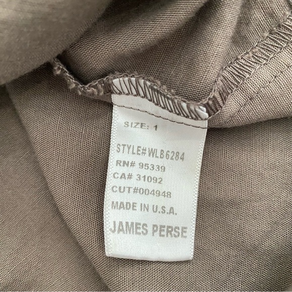James Perse Khaki Green Linen Blend Pocket Tank Dress, Size 1=S - Picture 12 of 13